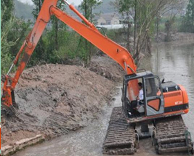 新疆长臂水上挖掘机租赁